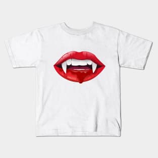 Vampire Mouth Kids T-Shirt